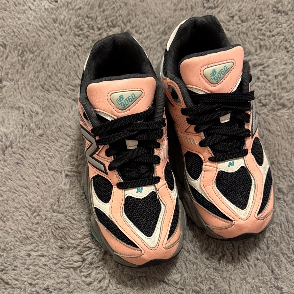 New Balance Peach and Black Athletic Shoes
